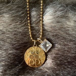 Coach Signature Locket Necklace